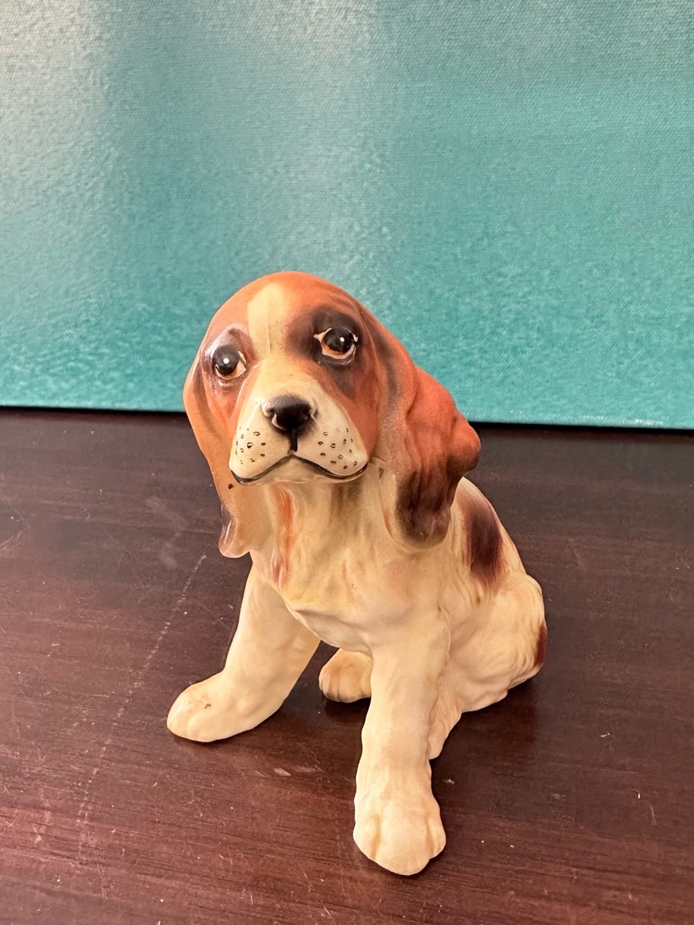 Vtg LEFTON Japan Ceramic Figurine. COCKER SPANIEL. 4" H